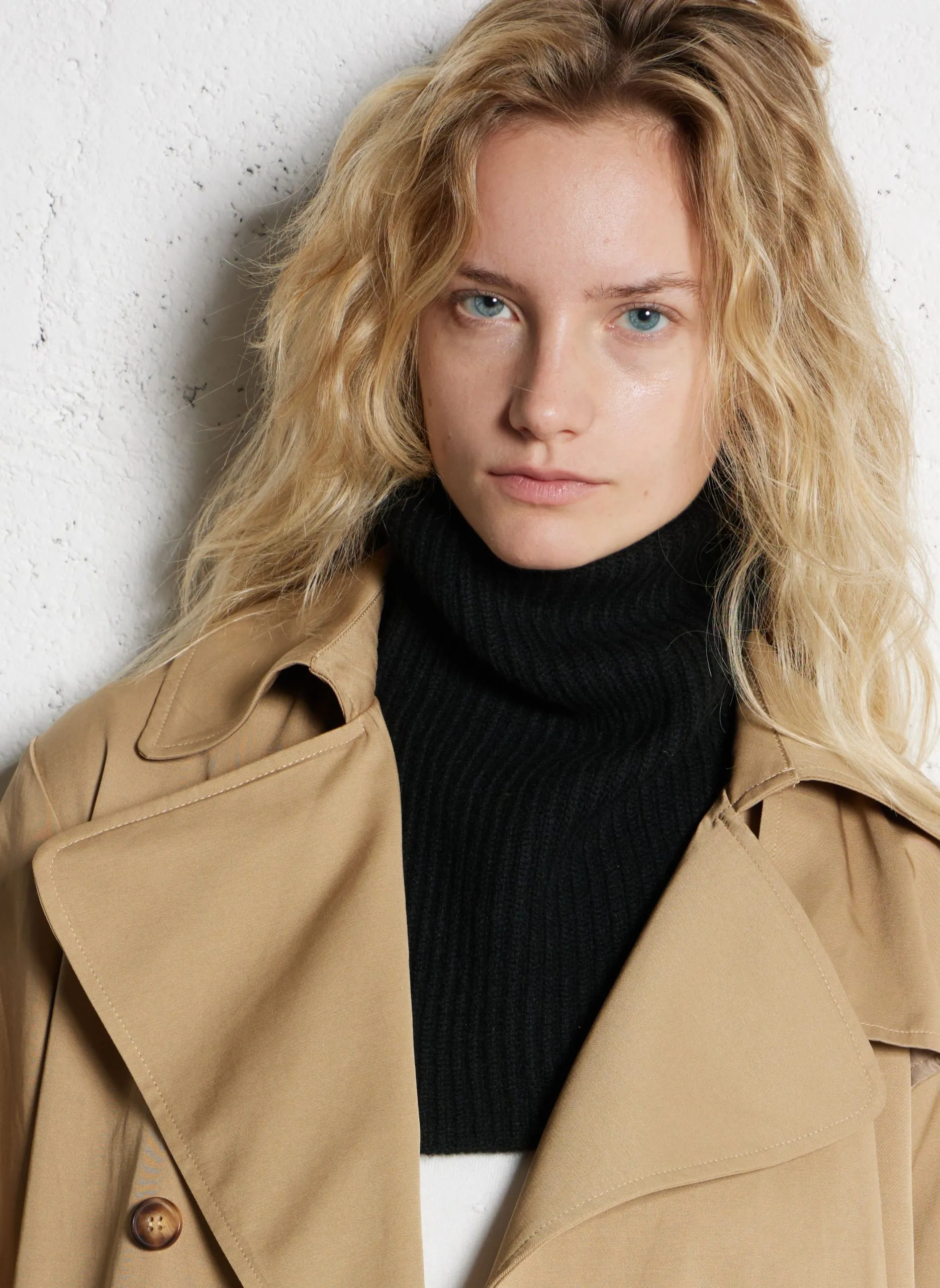 Col en cachemire Noir KEELIN