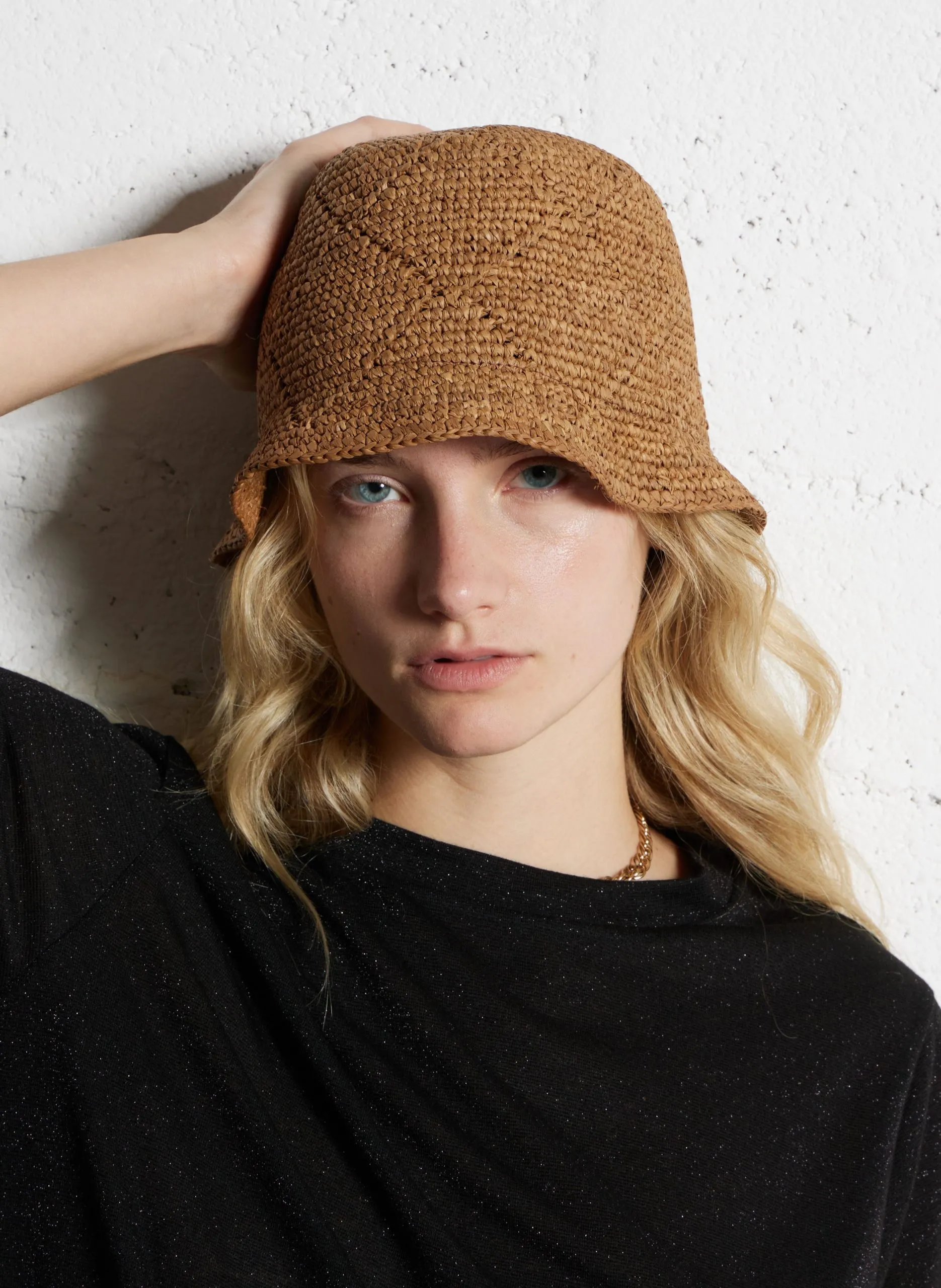 Chapeau en raphia Beige TOREBA