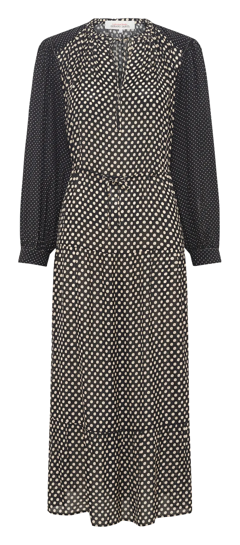 Robe longue imprimée Noir LOVA