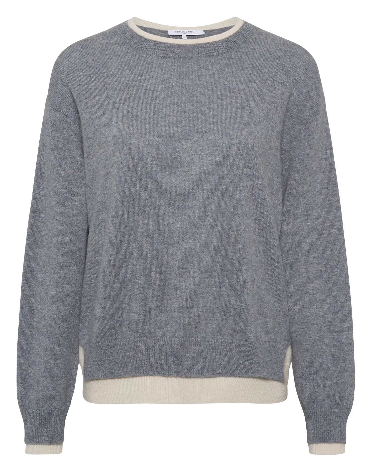 Sweat col rond en cachemire Gris EDDA