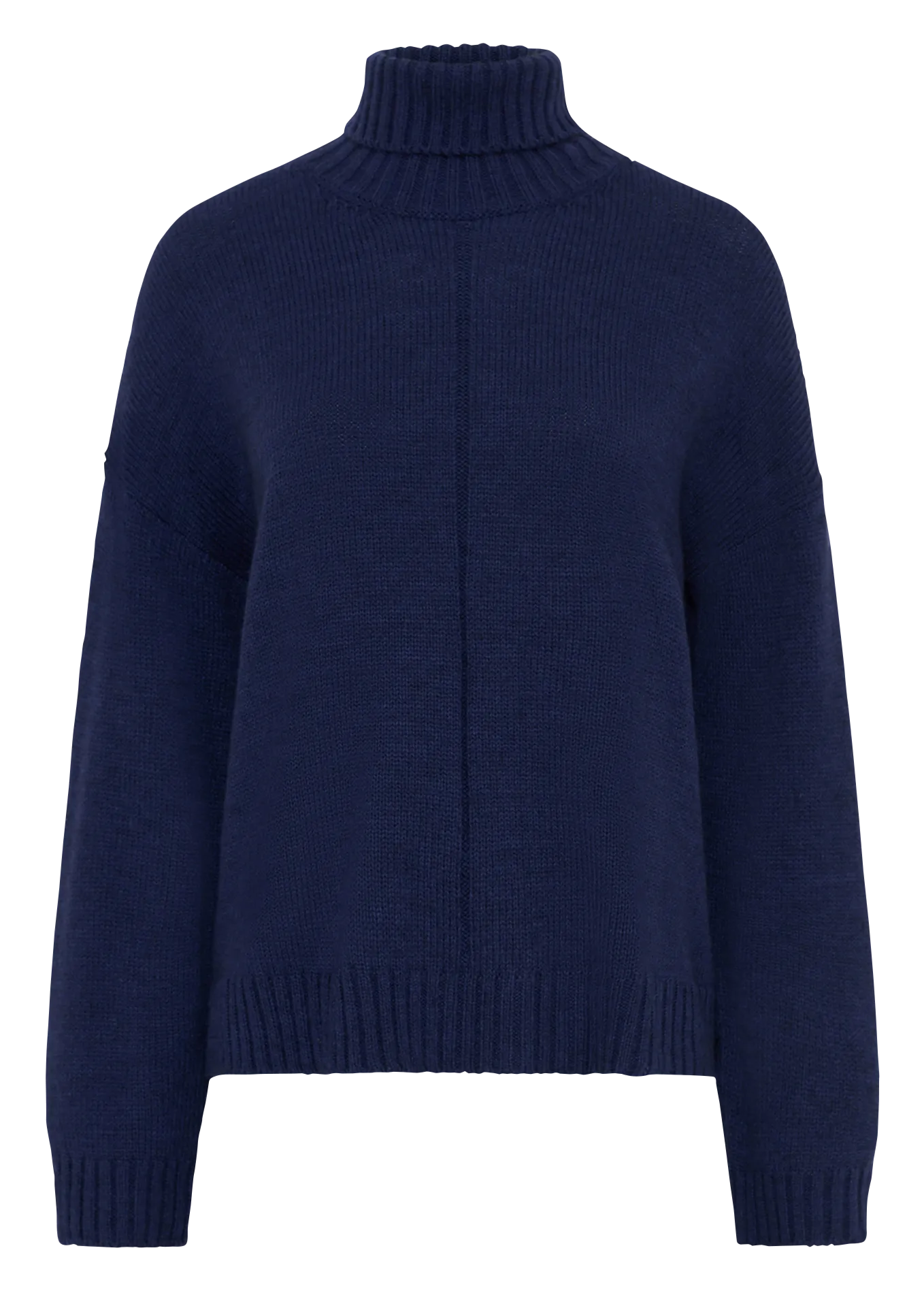 Pull col roulé Bleu ENID