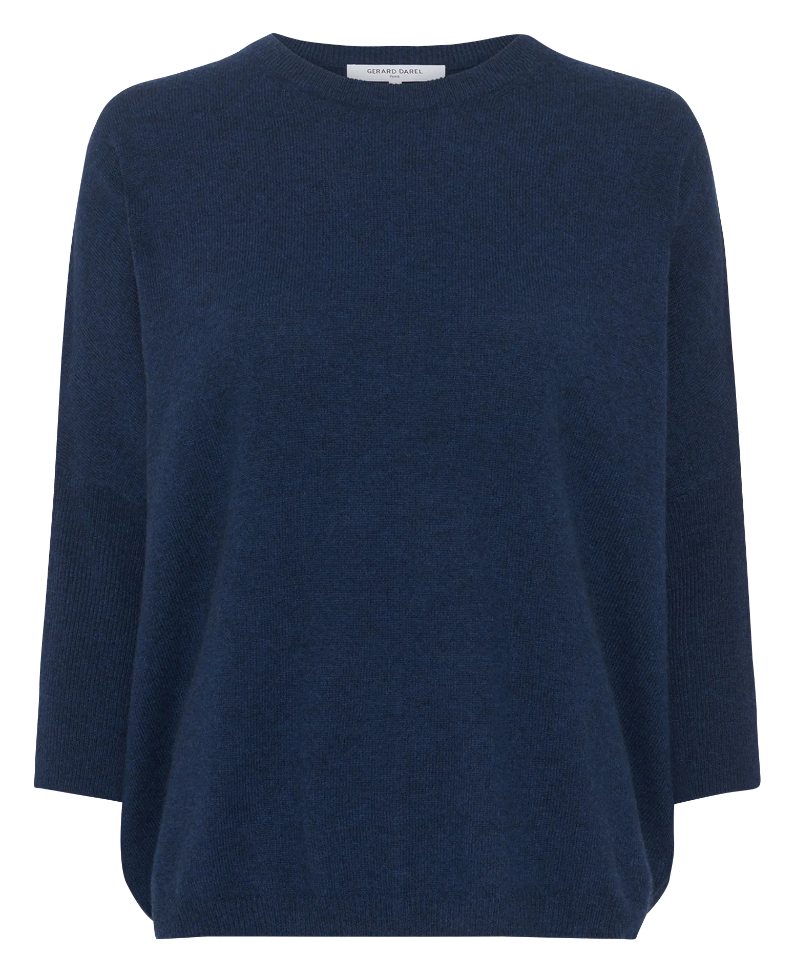 Pull col rond en cachemire Bleu ERLINE