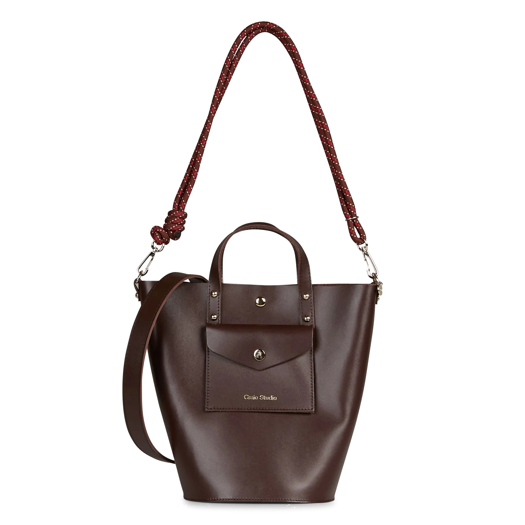 Sac bandoulière en cuir Marron NOTION