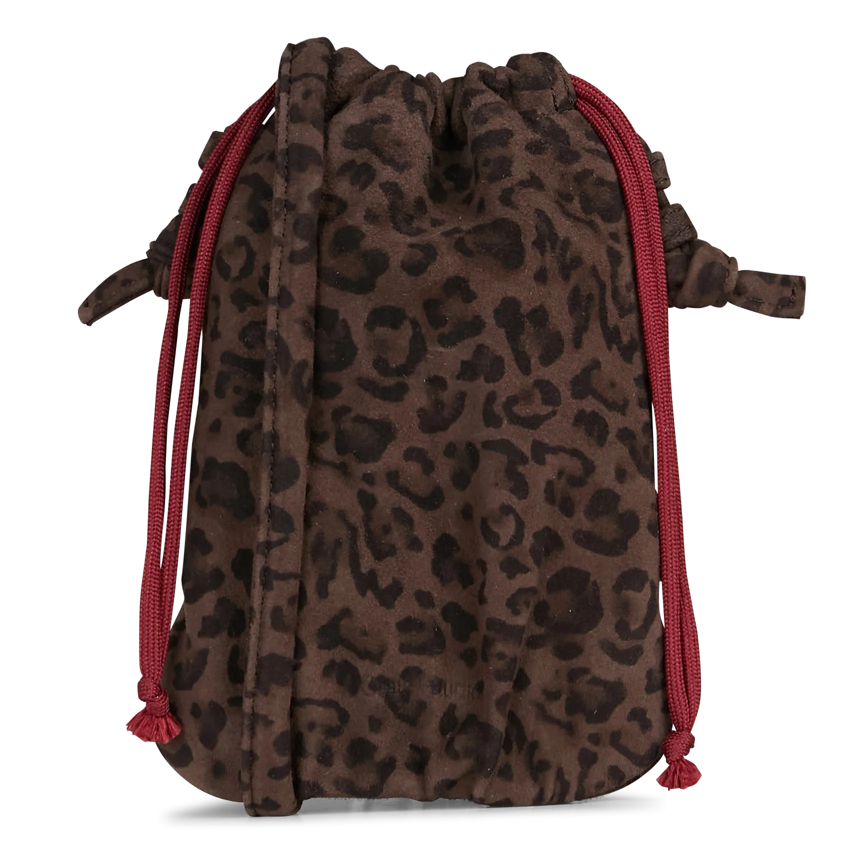 Sac bandoulière en cuir velours imprimé Marron MILLI