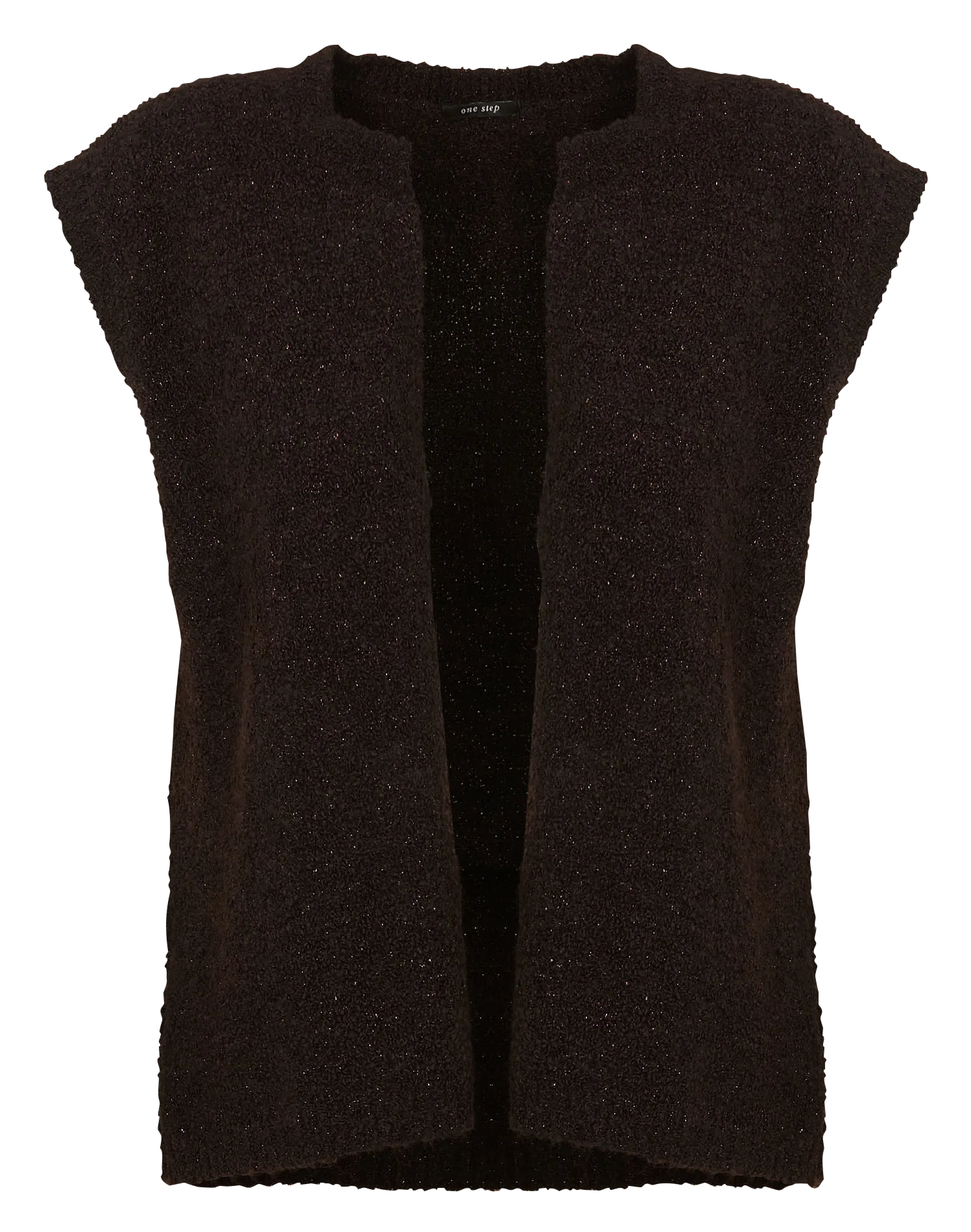 Gilet droit sans manche Marron TESSA