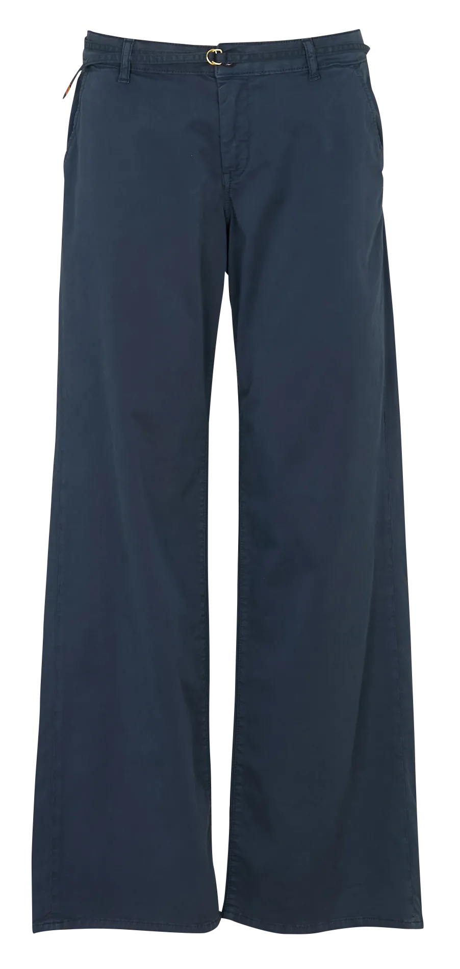 Pantalon droit en coton mélangé Bleu TAHIS