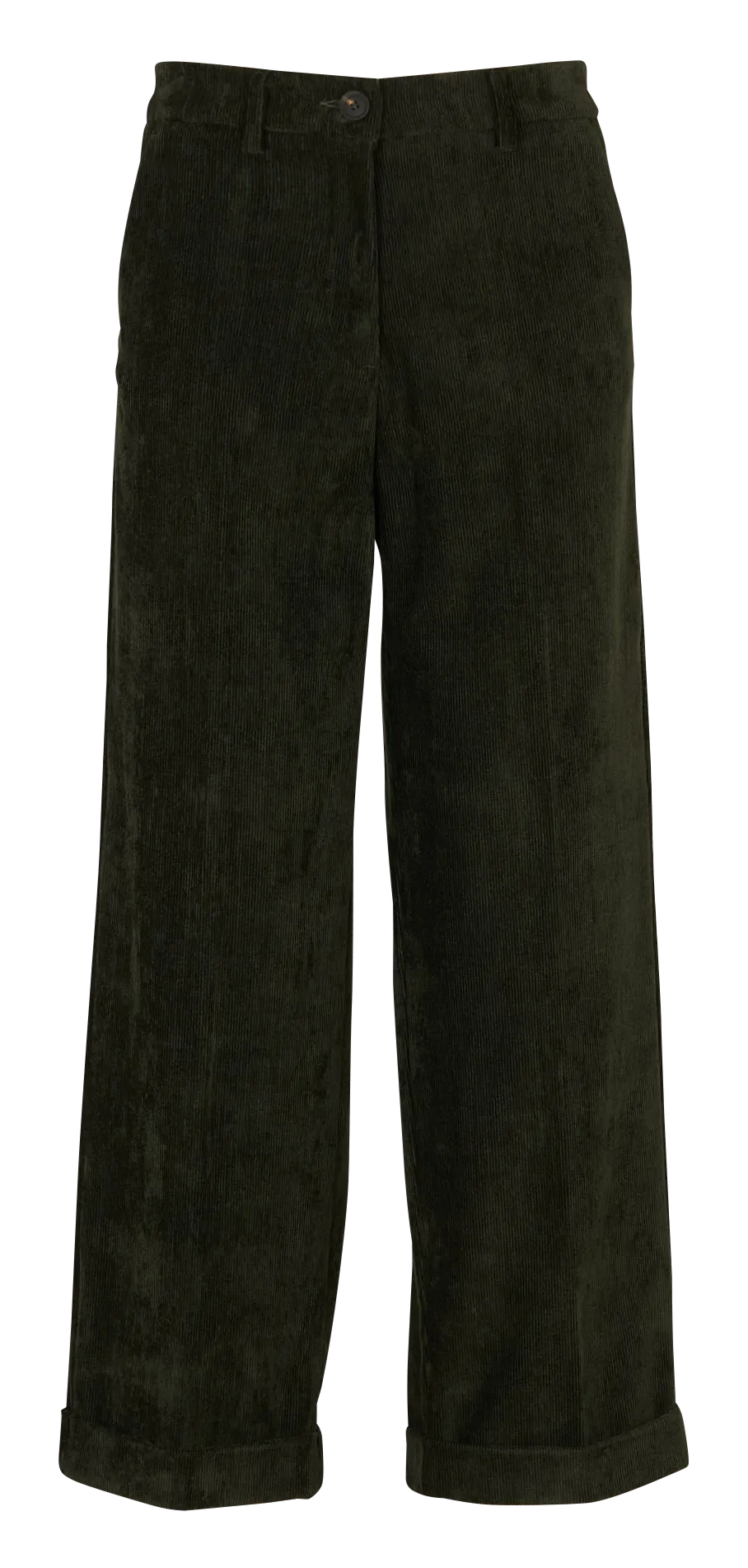 Pantalon ample en velours côtelé Vert DANGO