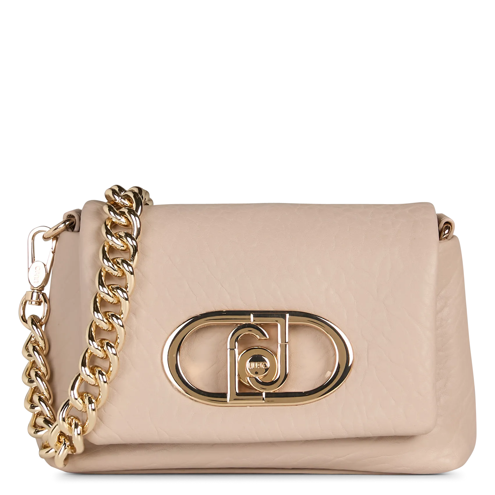 Sac bandoulière aspect cuir Beige