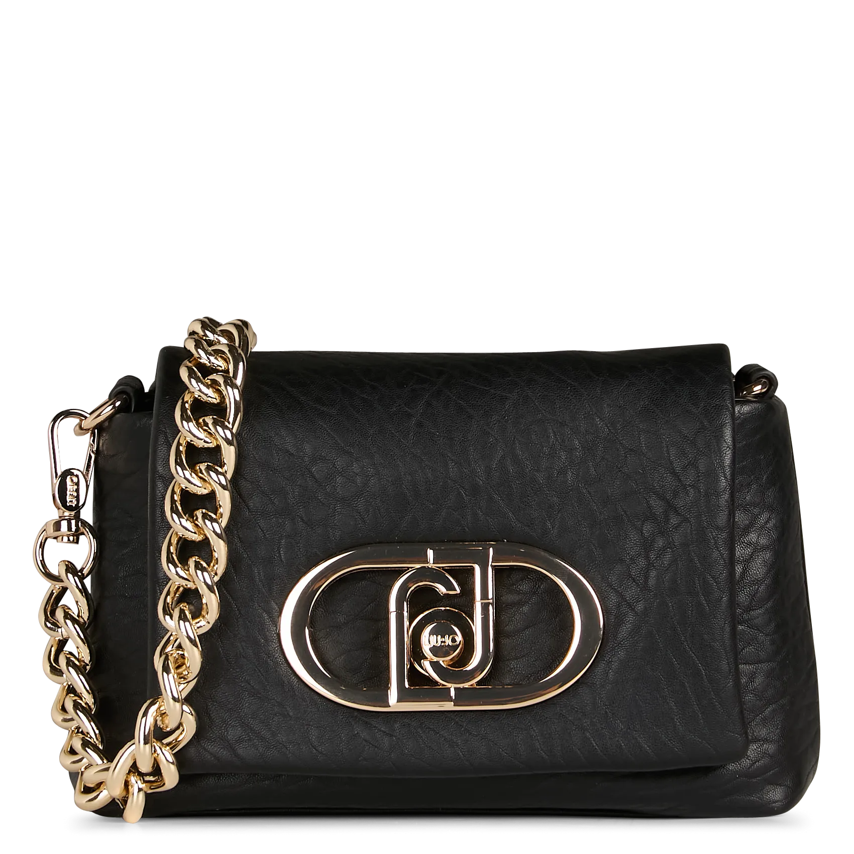 Sac bandoulière aspect cuir Noir