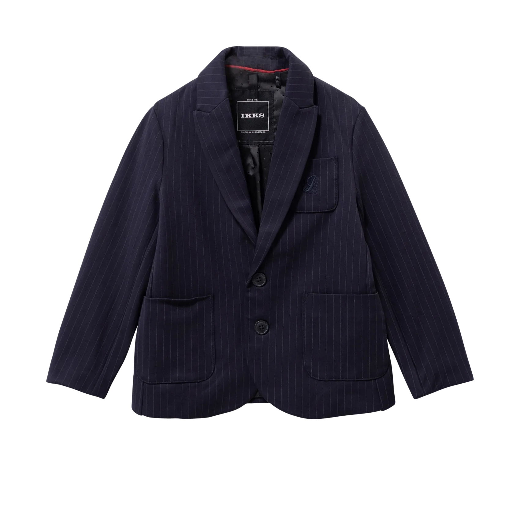 Veste de costume à rayures Bleu