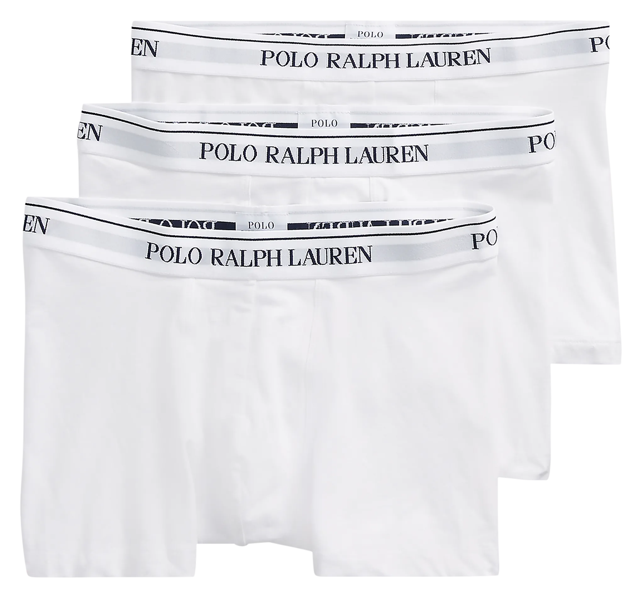 Lot de 3 boxers en coton mélangé Blanc
