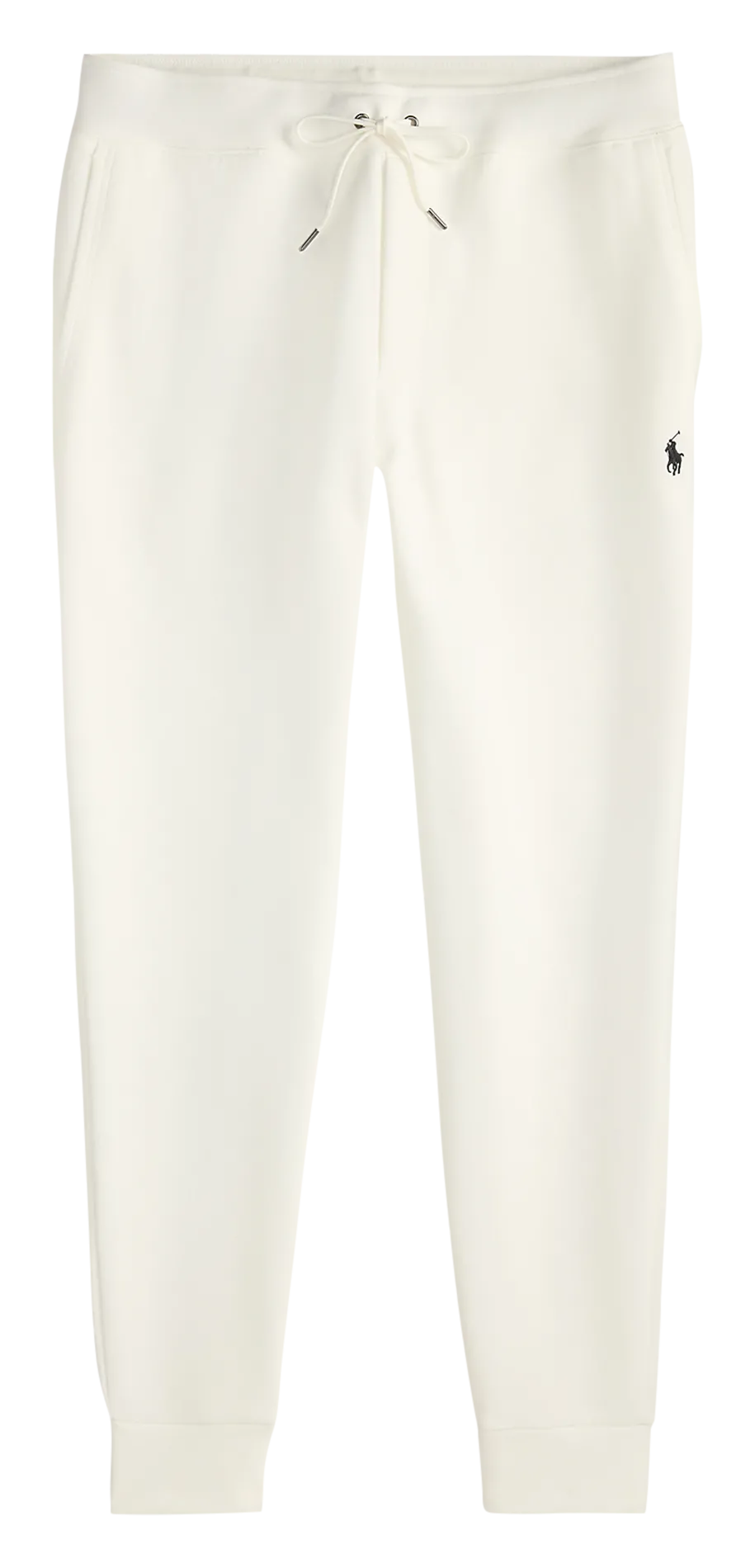 Jogging ajusté en coton mélangé Blanc