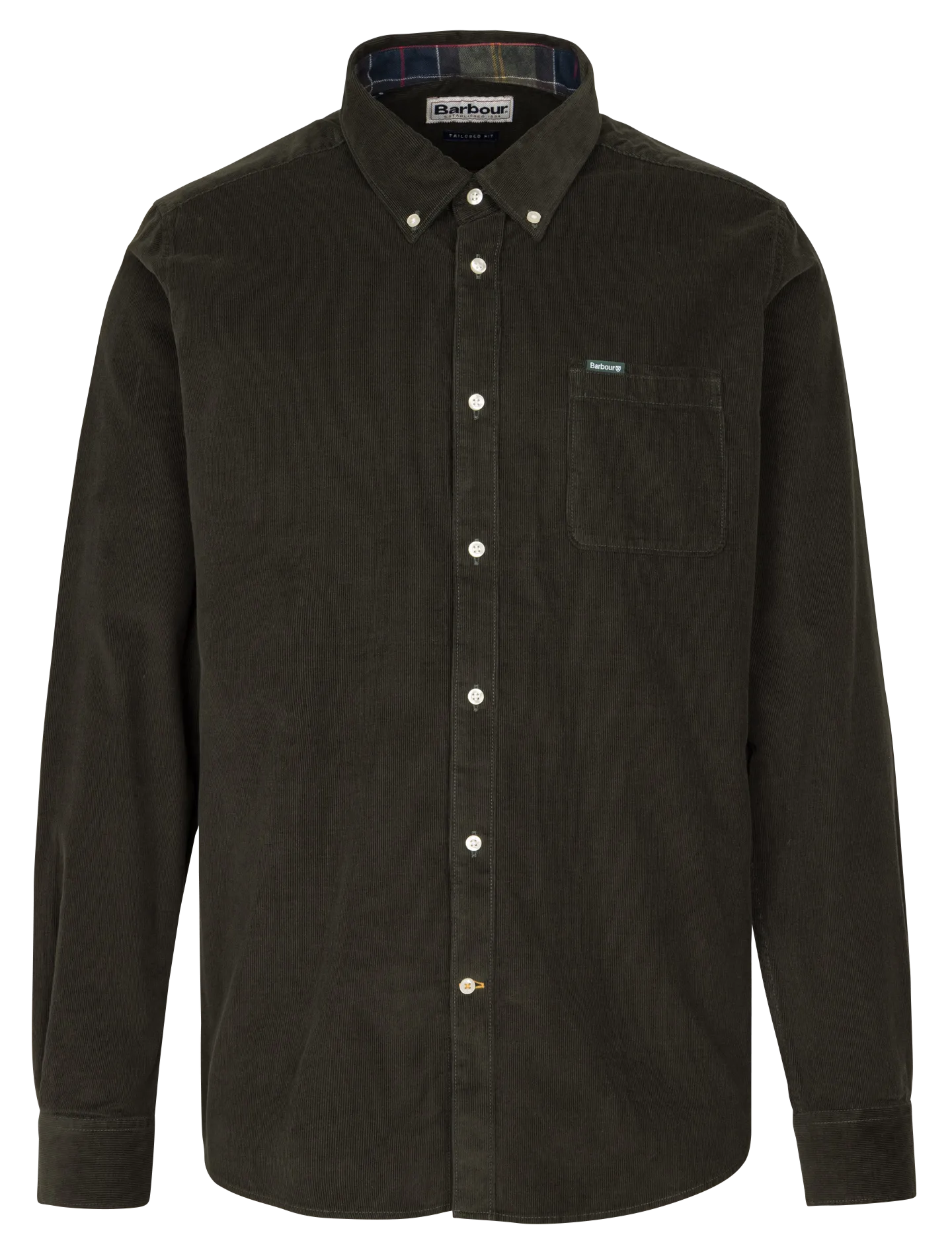 Chemise droite en coton Vert RAMSEY