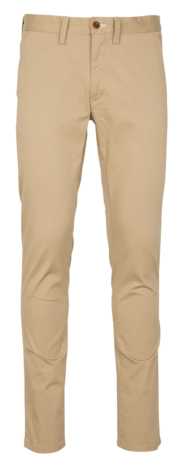 Pantalon slim en coton biologique mélangé Vert