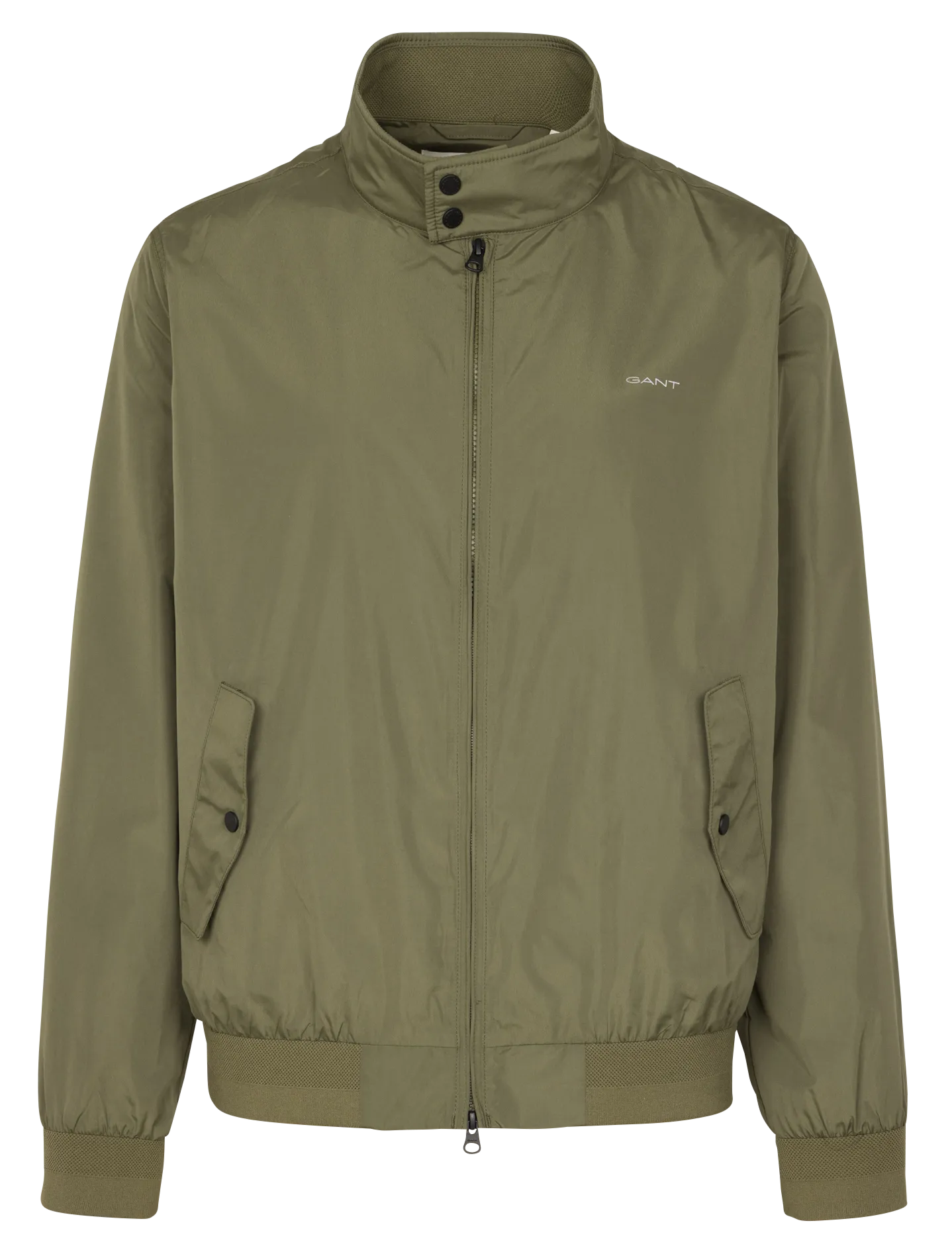 Blouson droit col montant Vert