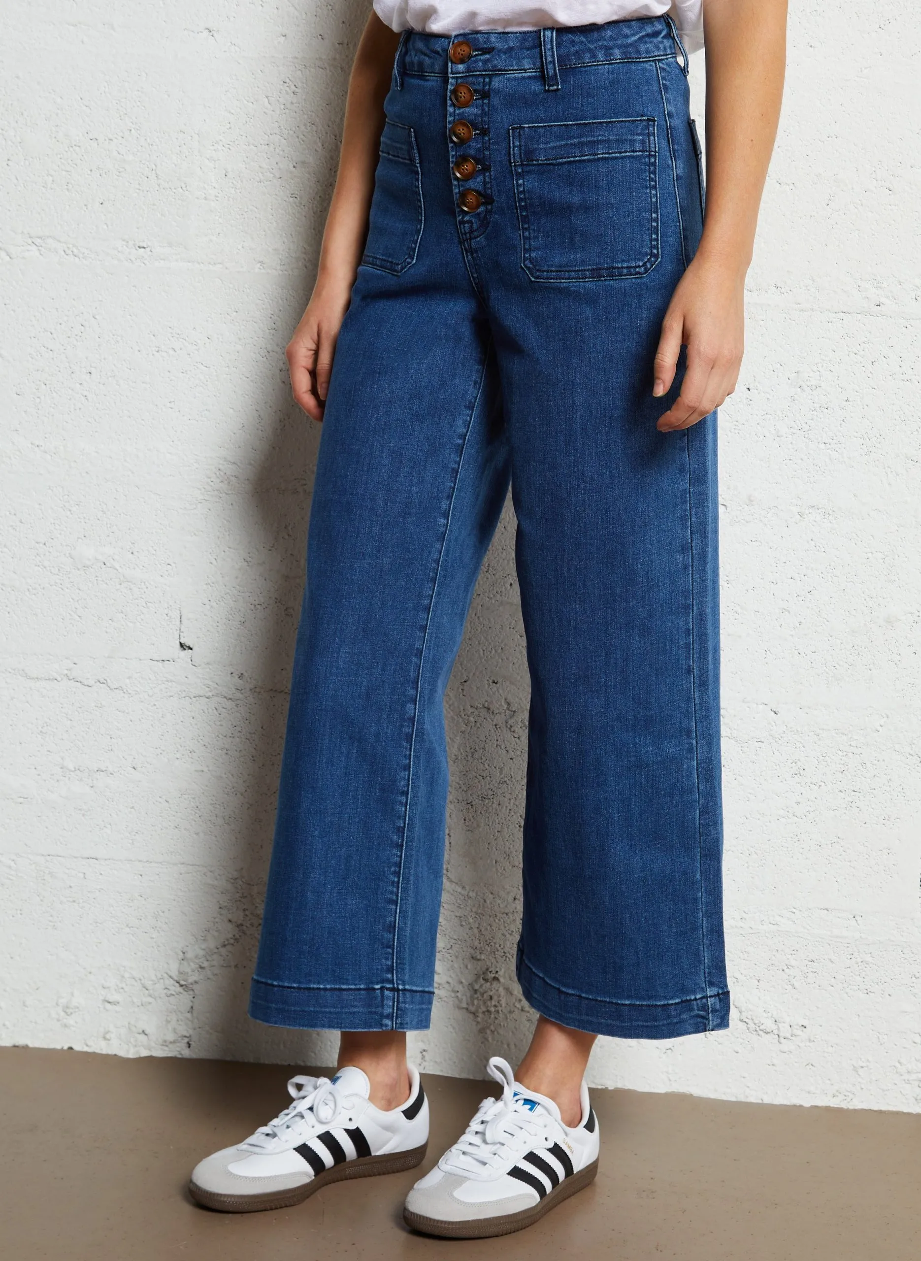 Jean taille haute évasée Jean Stone ATLANTA