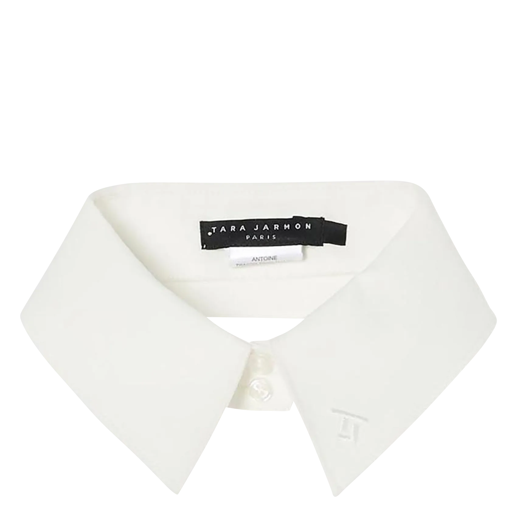 Col classique amovible en coton Blanc ANTOINE