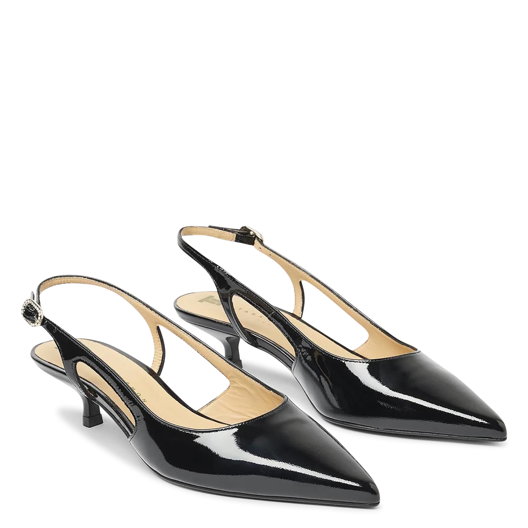 Escarpins en cuir vernis Noir KAIA