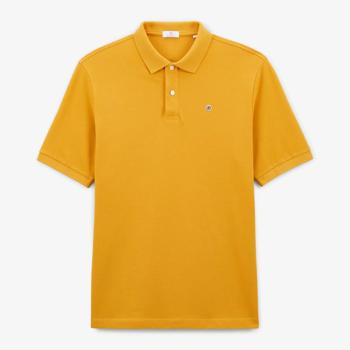 Polo manches courtes maille piquée Jaune LUCAS