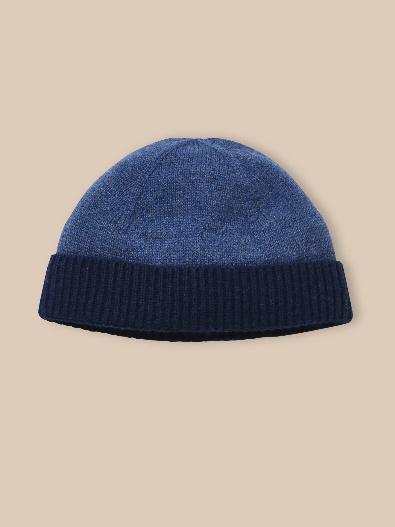 Bonnet rayé laine Bleu