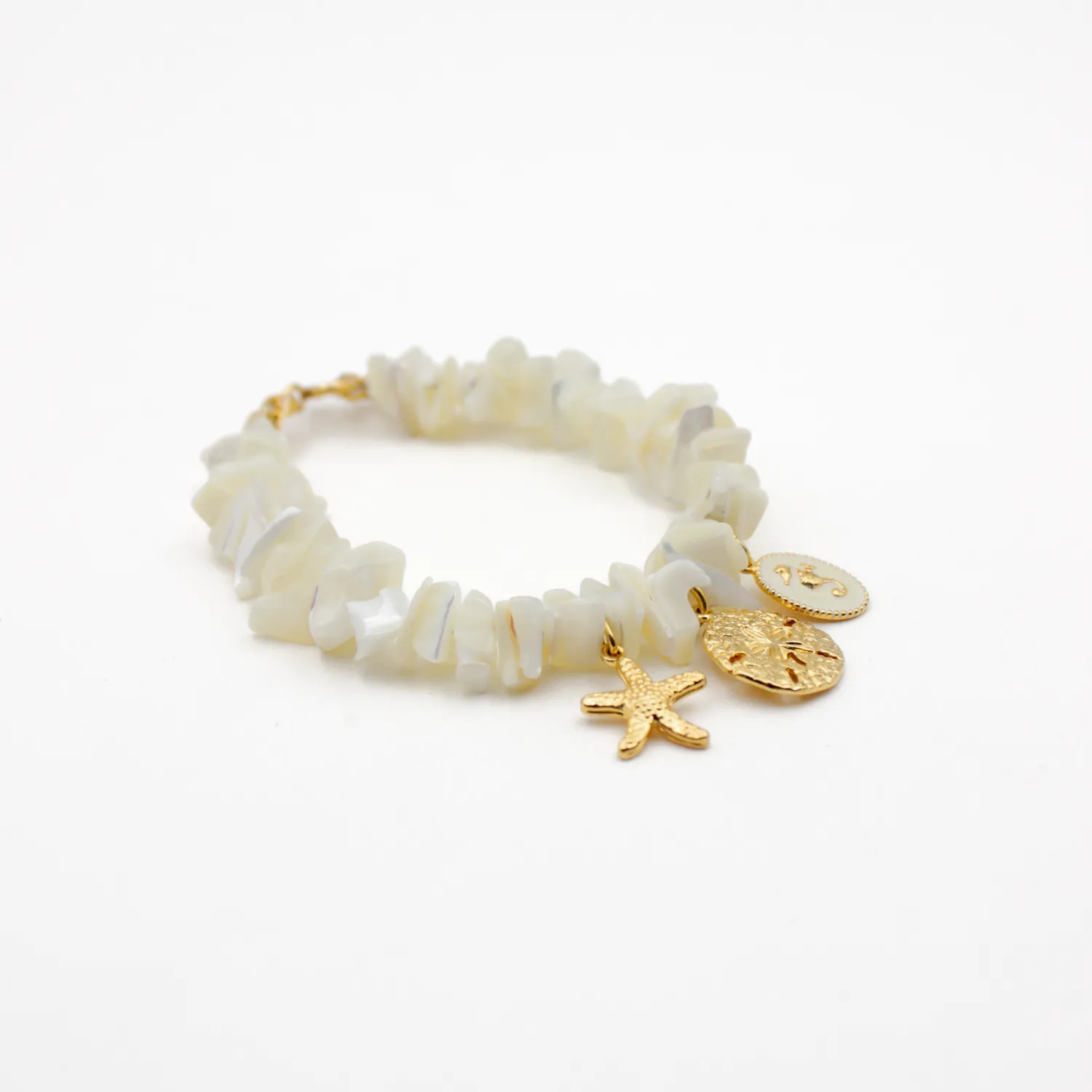 Bracelet crunchs grigris - eve Doré BRACELET CRUNCHS GRIGRIS - EVE