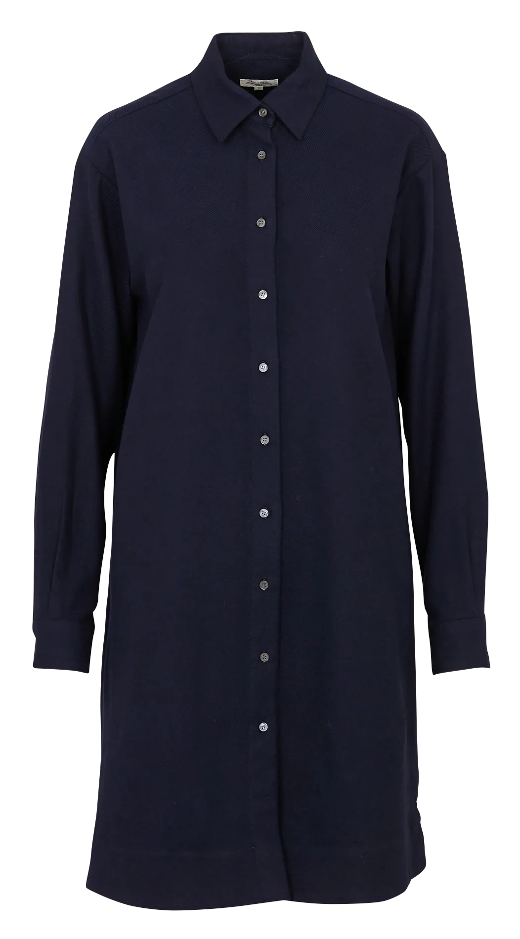 Robe droite col en coton Bleu RILO