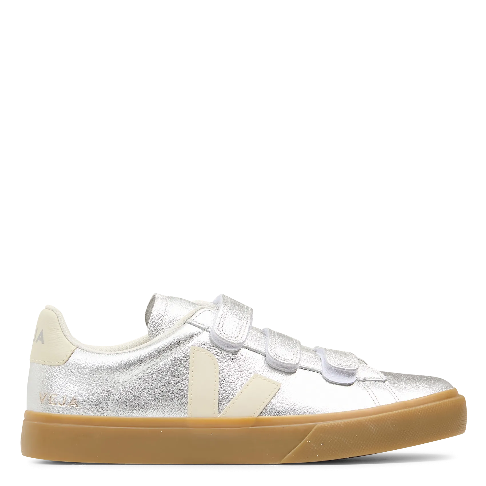 Baskets basses métallisées Argent RECIFE LOGO