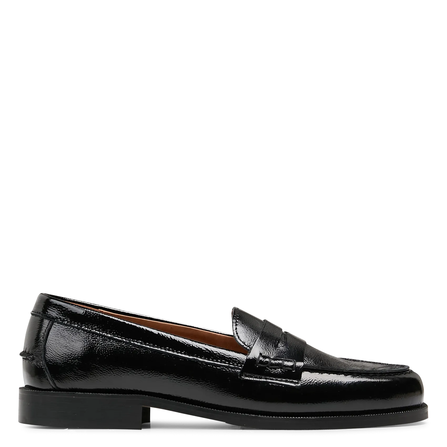 Mocassins en cuir vernis Noir WALLY