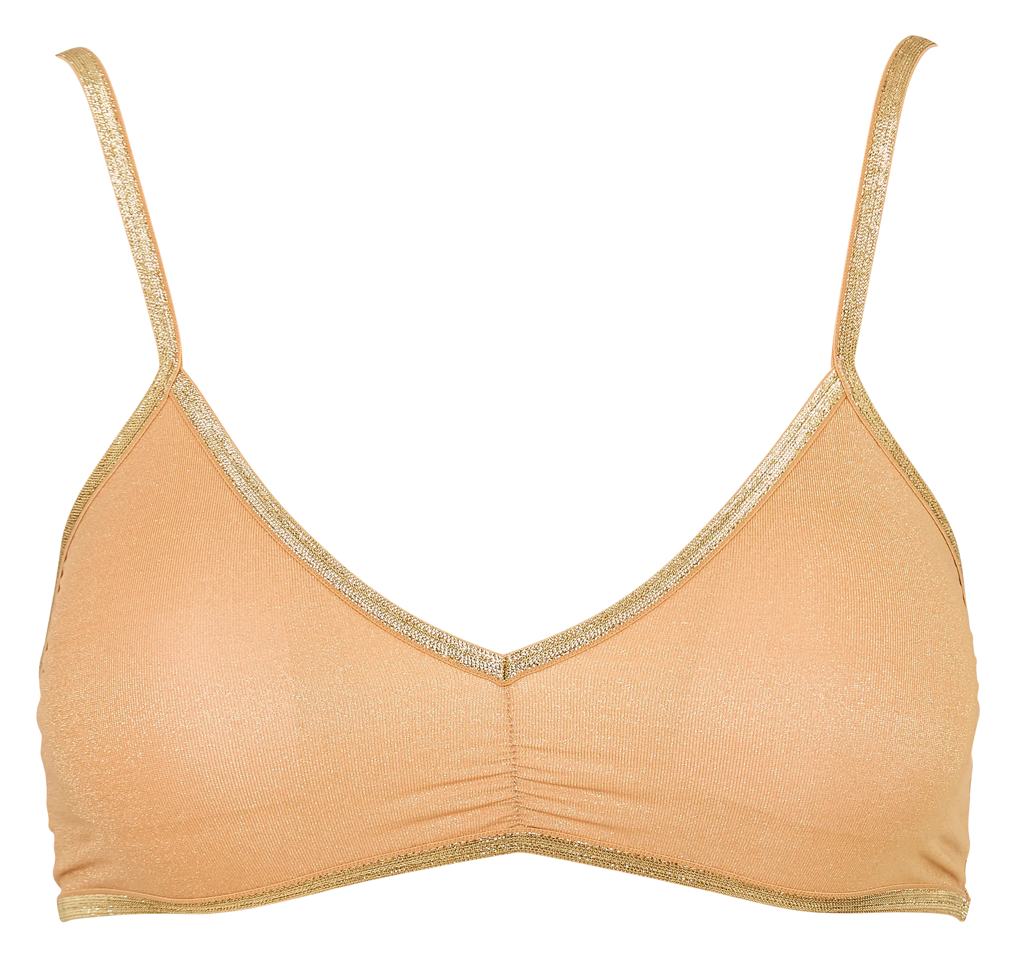 Brassière stretch à paillettes Orange GEORGIA
