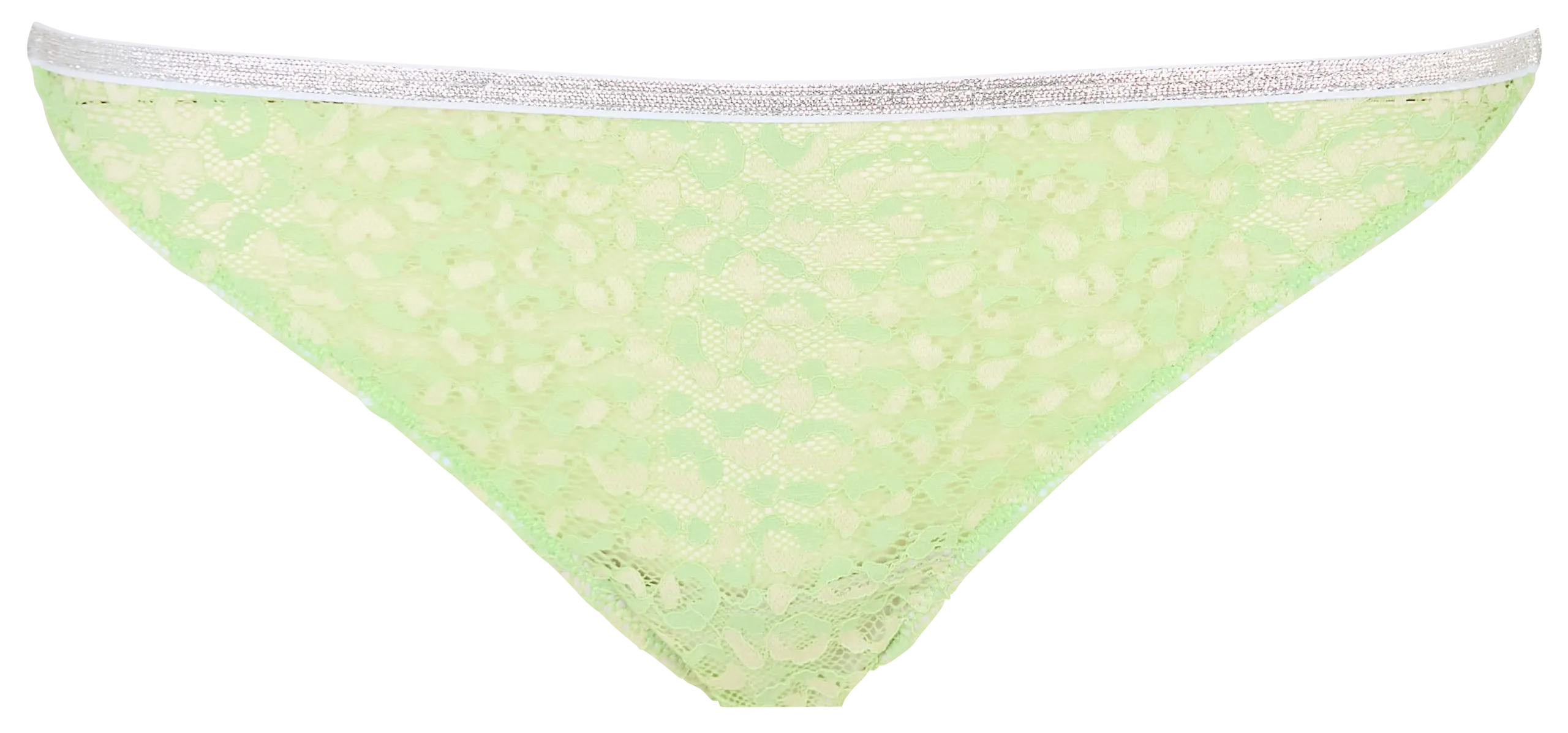 Tanga en dentelle Vert THÉA