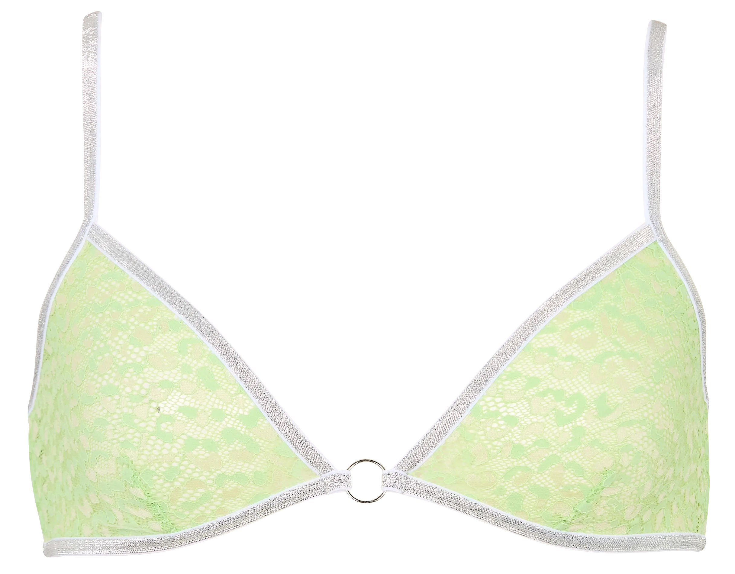 Soutine-gorge triangle en dentelle Vert OTIS