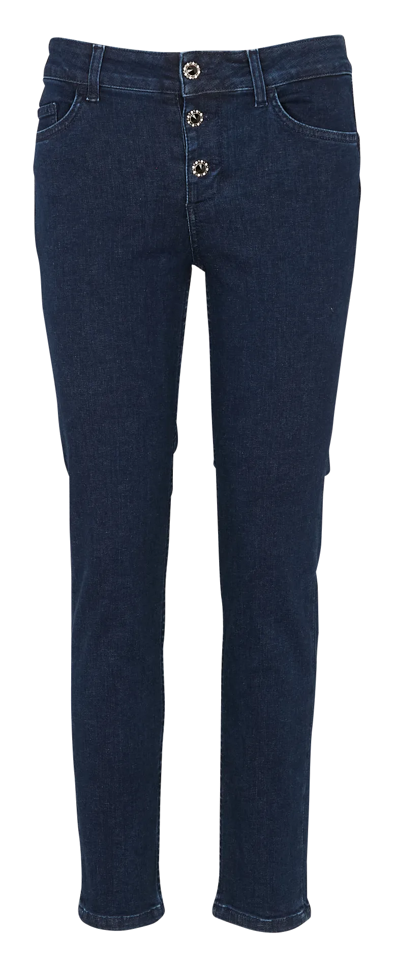 Jean skinny en coton mélangé Bleu