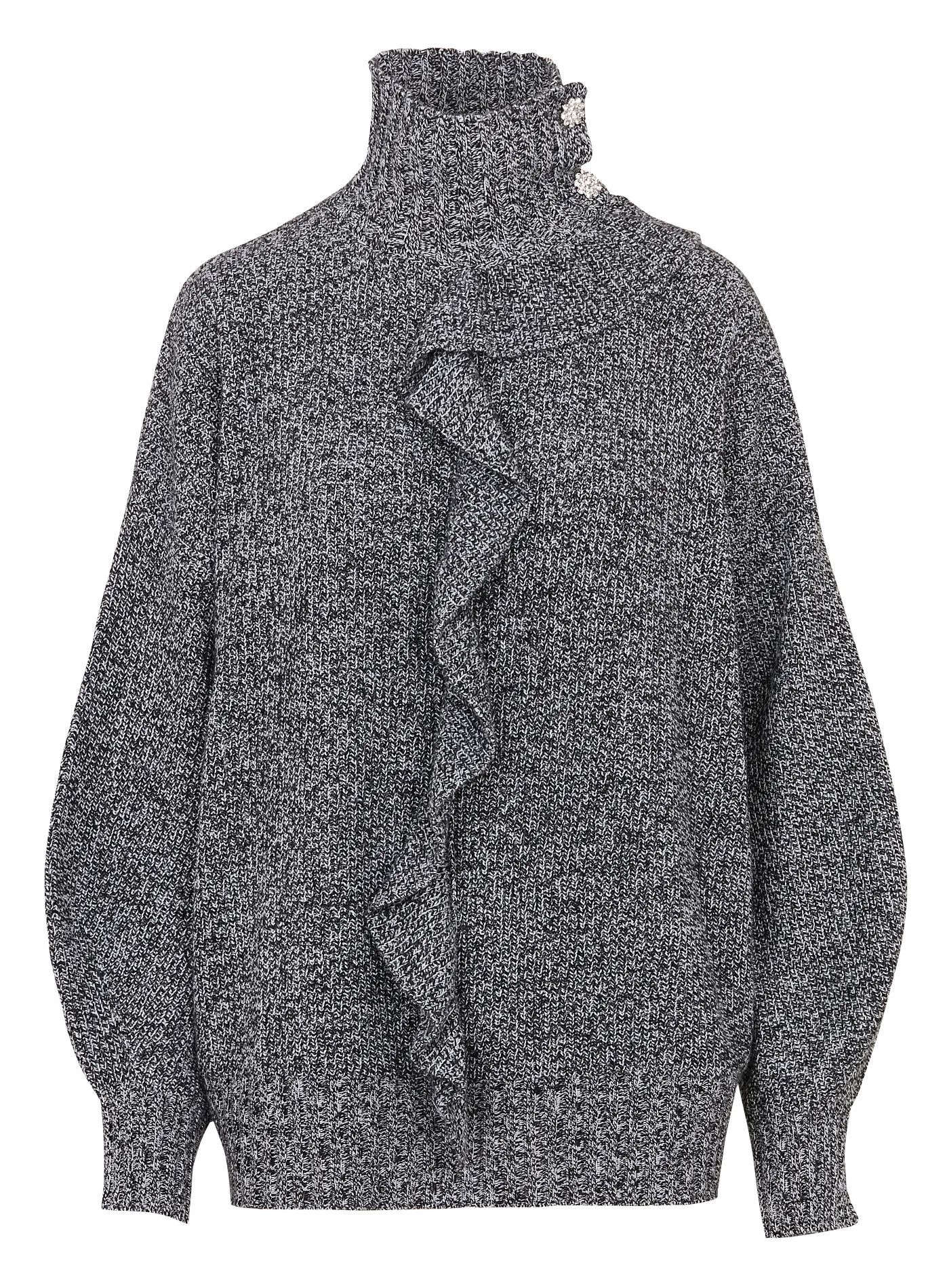 Pull ample à col montnant Noir