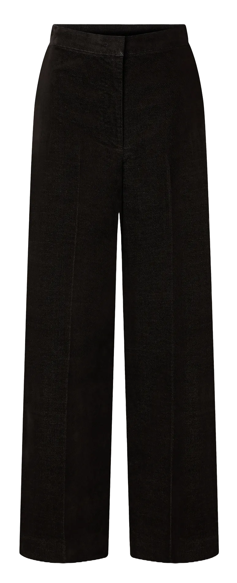 Pantalon large en velours en coton mélangé Marron ALVELVET