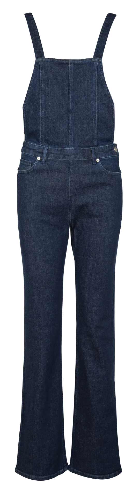 Salopette bootcut en coton mélangé Bleu