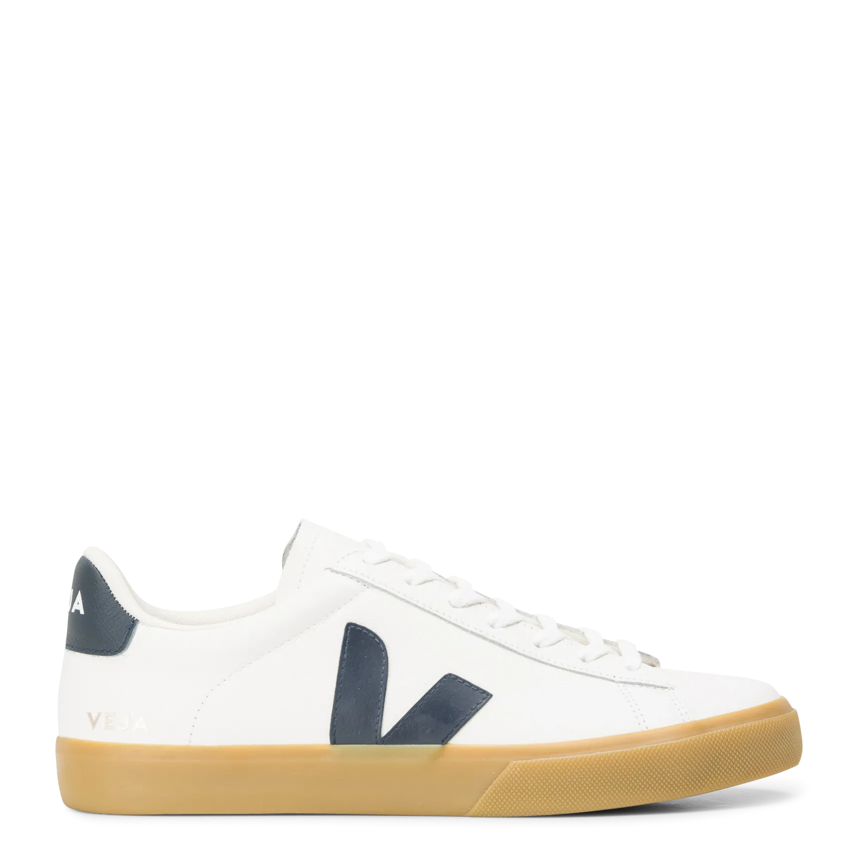 Baskets basses bi matière Blanc CAMPO