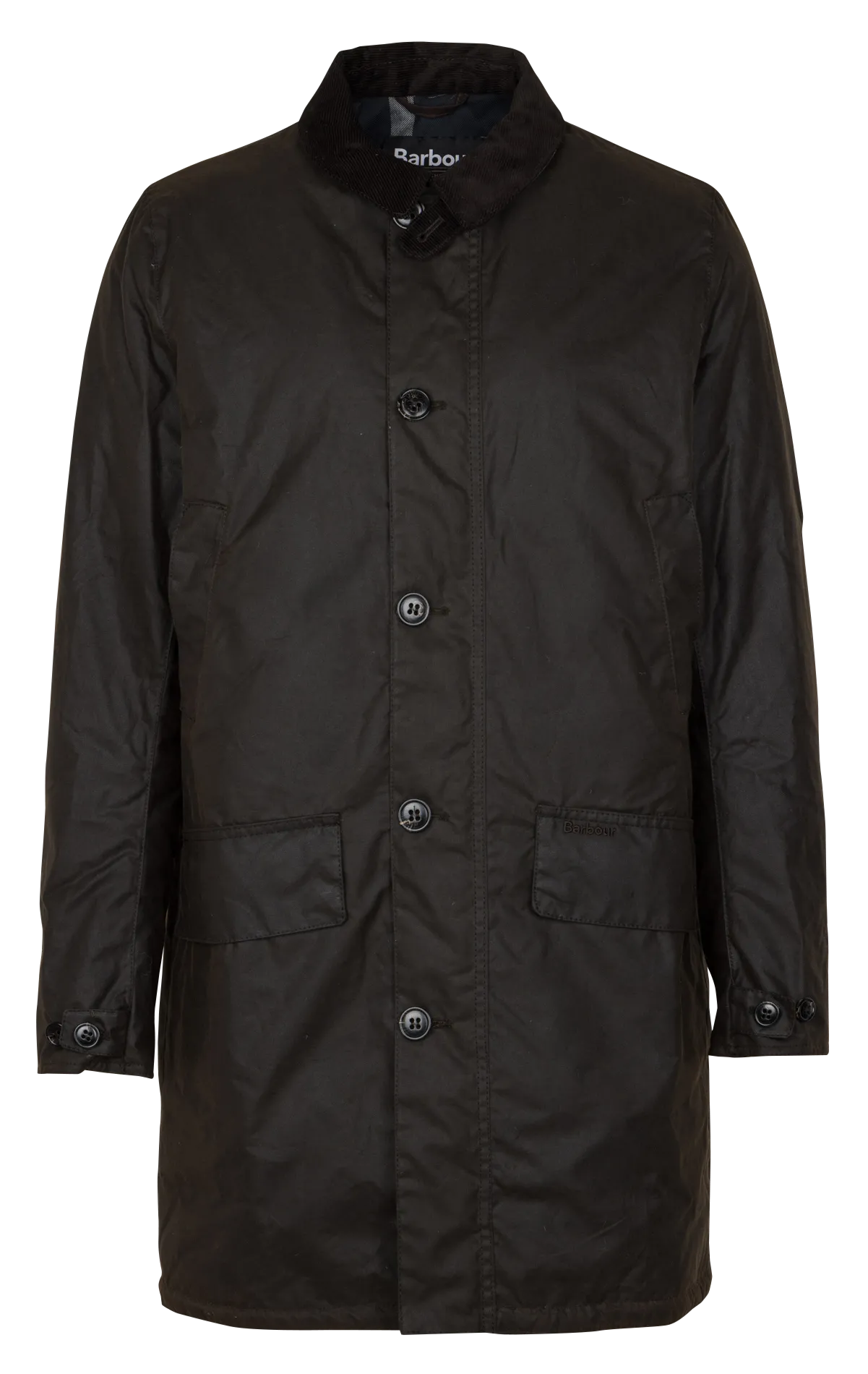 Manteau col classique en coton Marron WAX MAC