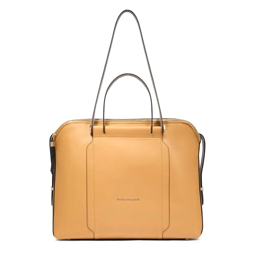 Sac à ordinateur femme avec porte-ipad® et protection antichoc Beige