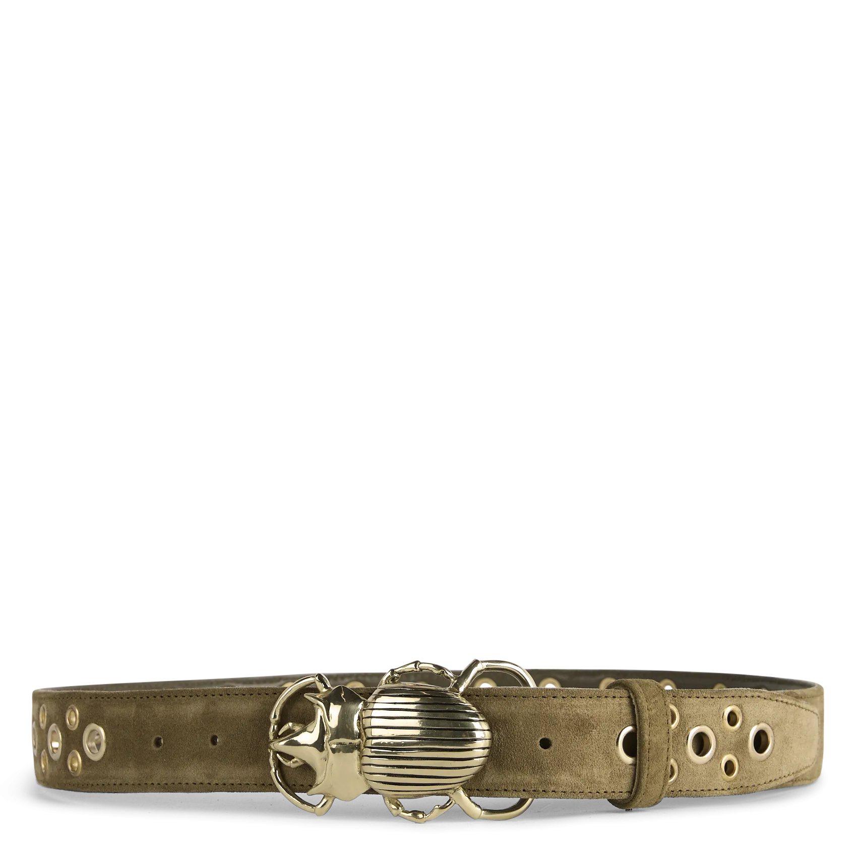 Ceinture en cuir mélangé Vert