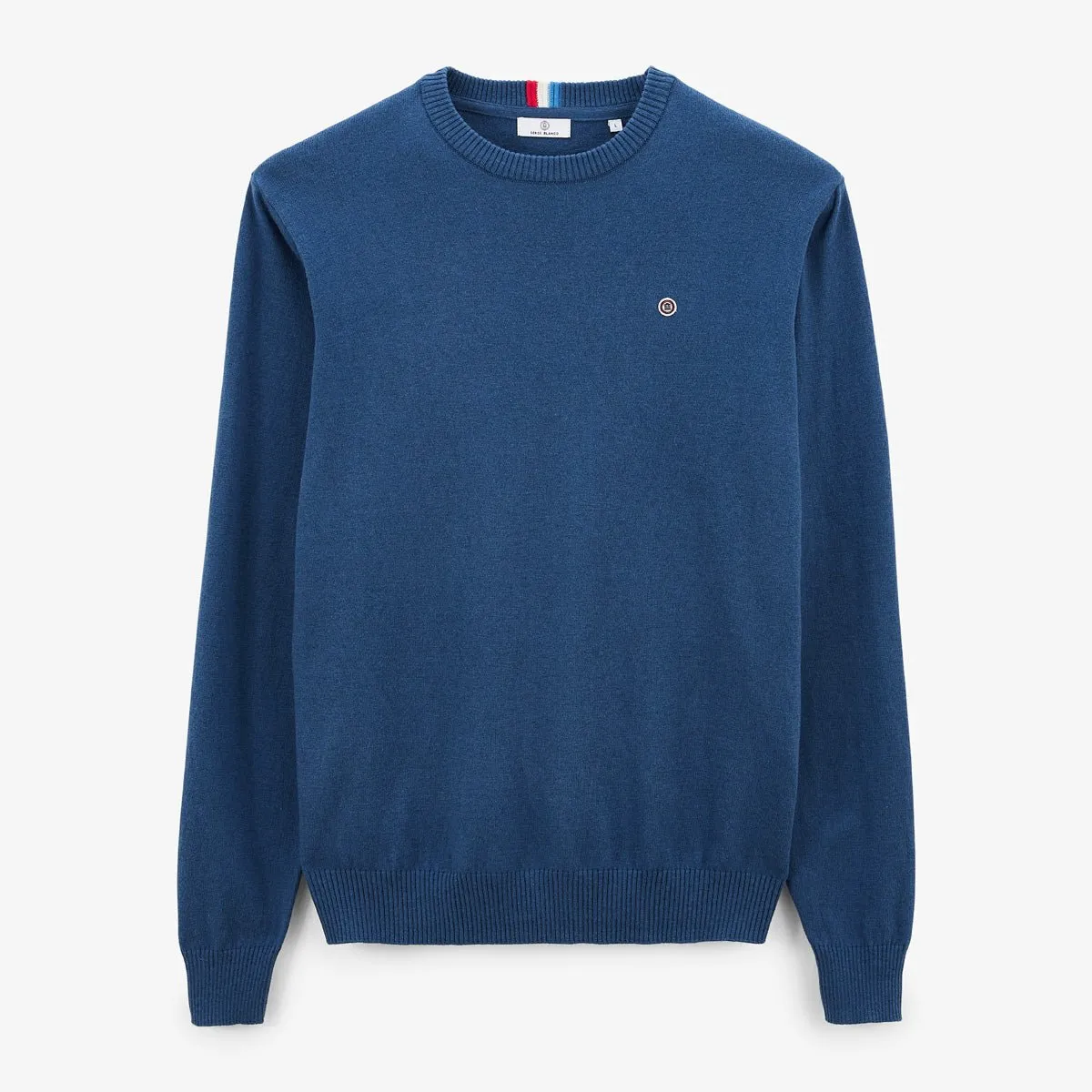 Pull col rond Bleu MAXIMUS