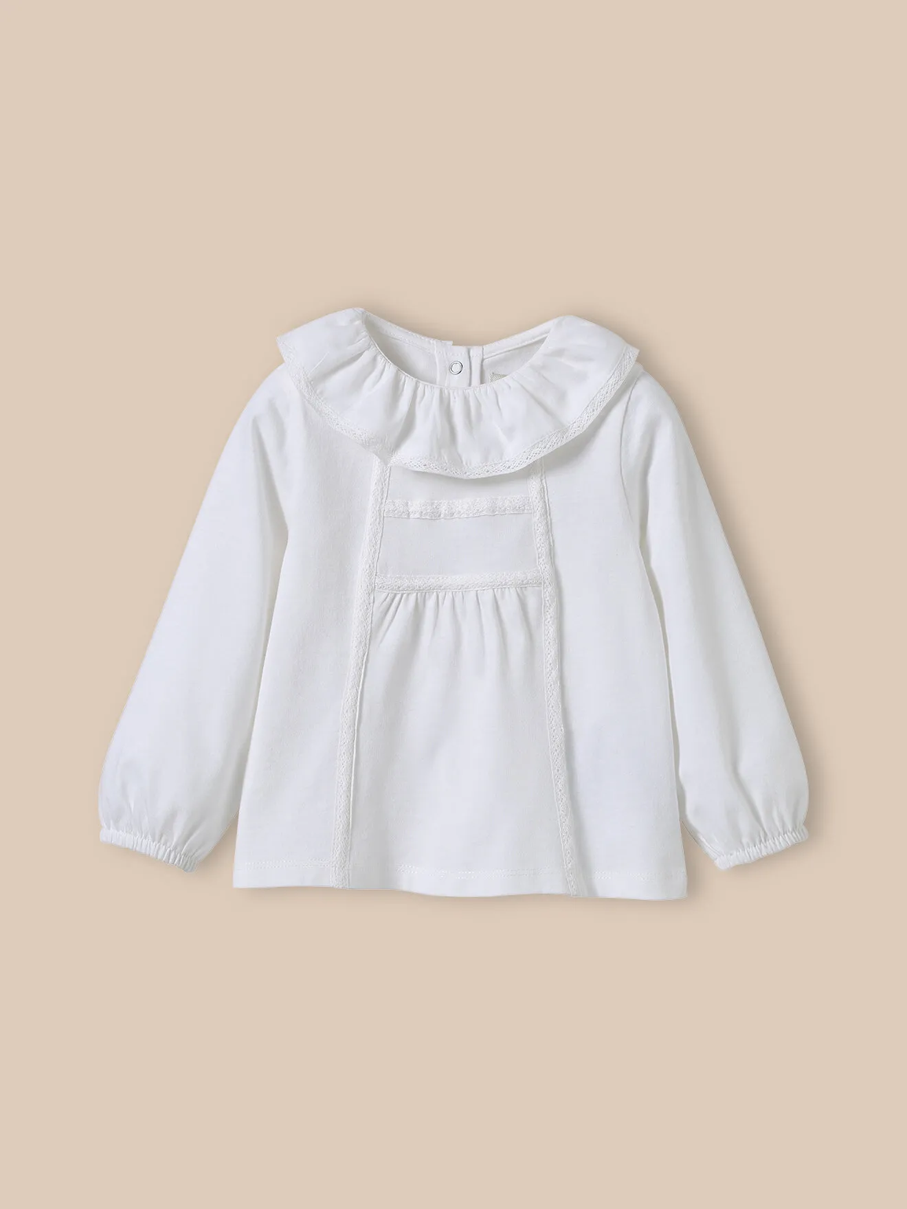 T-shirt raffiné en coton biologique Blanc