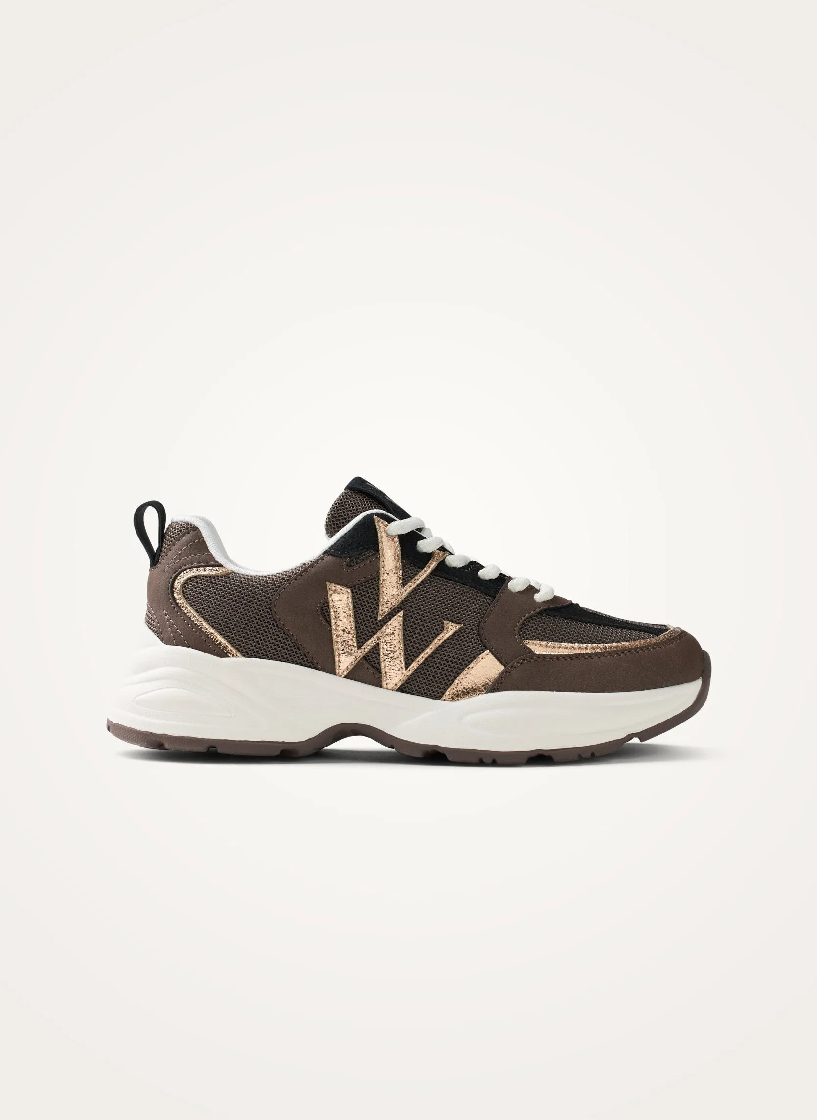 Baskets basses en mesh Marron JILLIAN