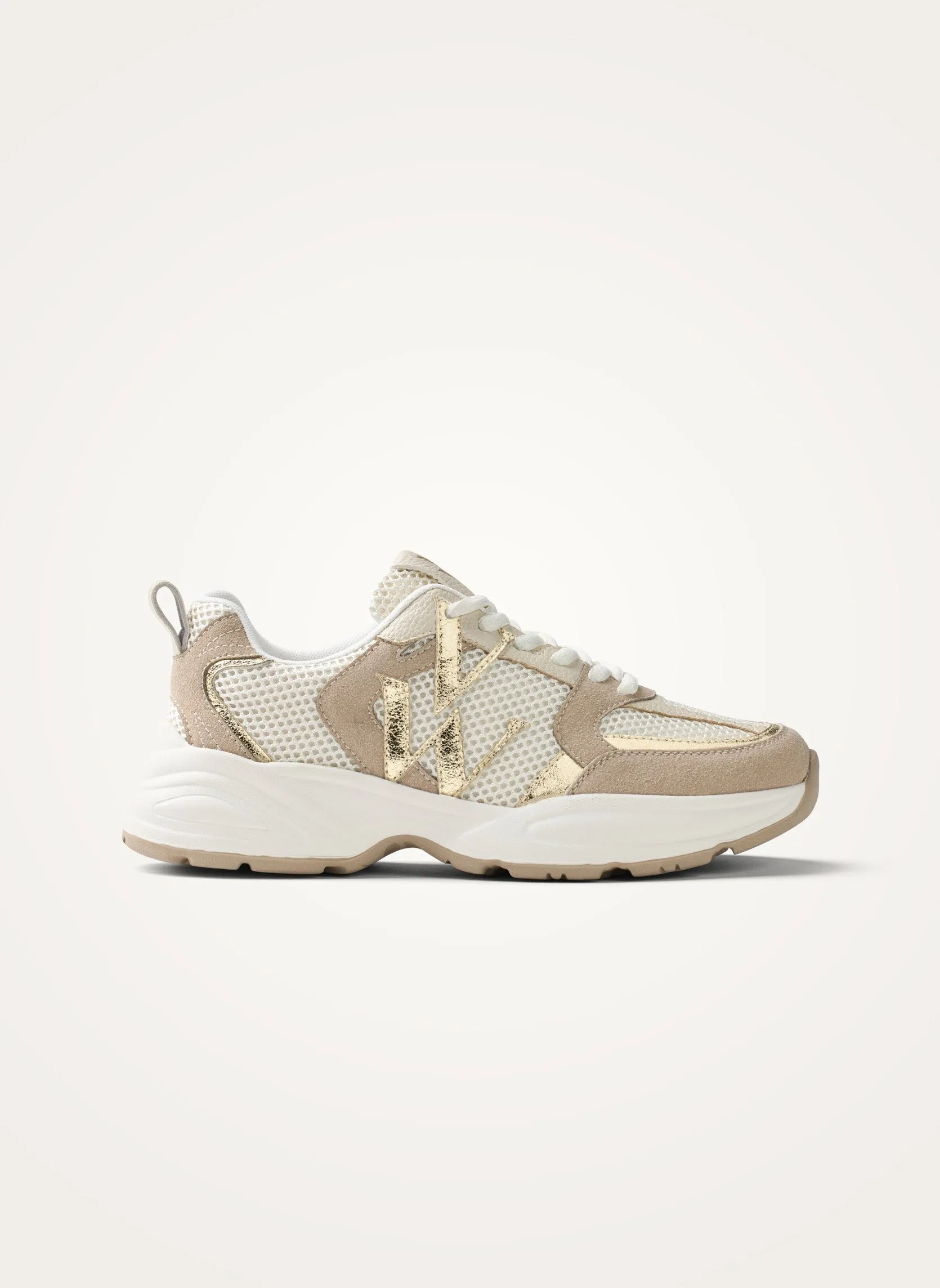 Baskets basses en mesh Beige JILLIAN