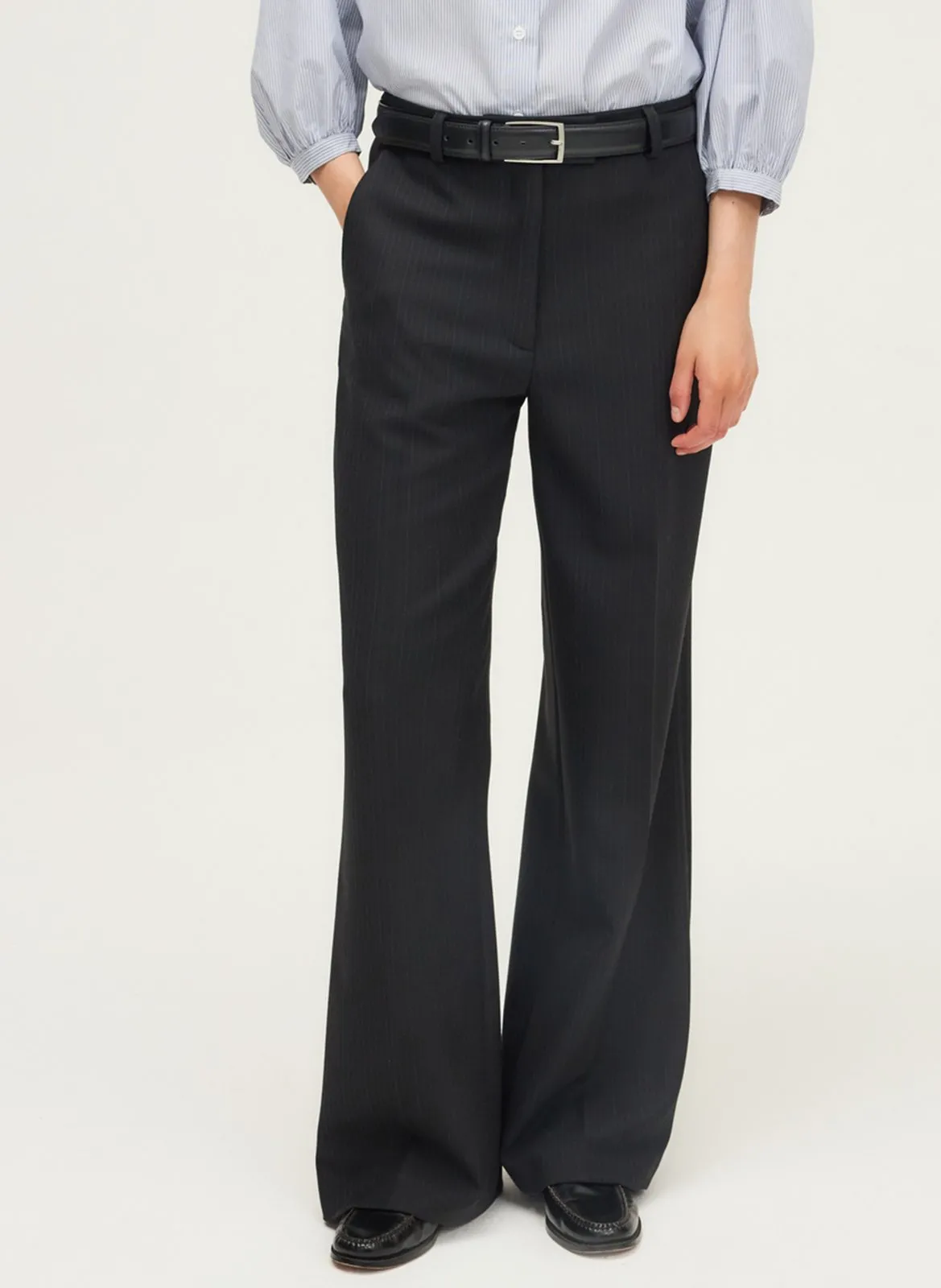 Pantalon large Noir CHAYE