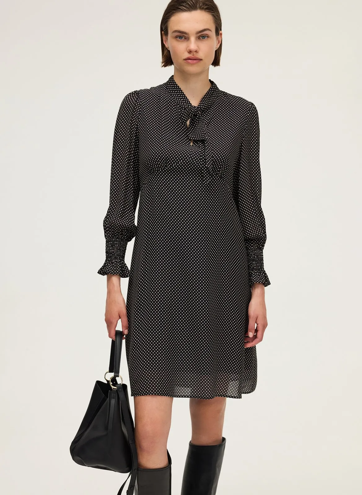 Robe courte imprimé Noir LYVIANE