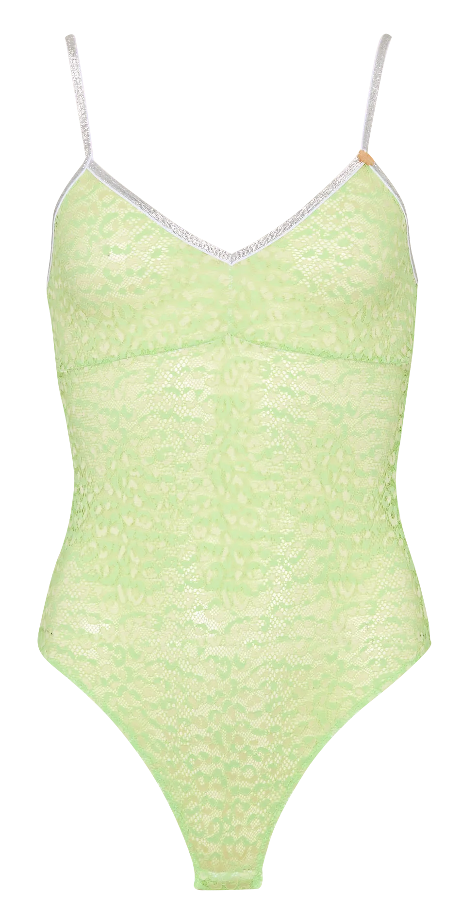 Body ajusté en dentelle Vert BILL