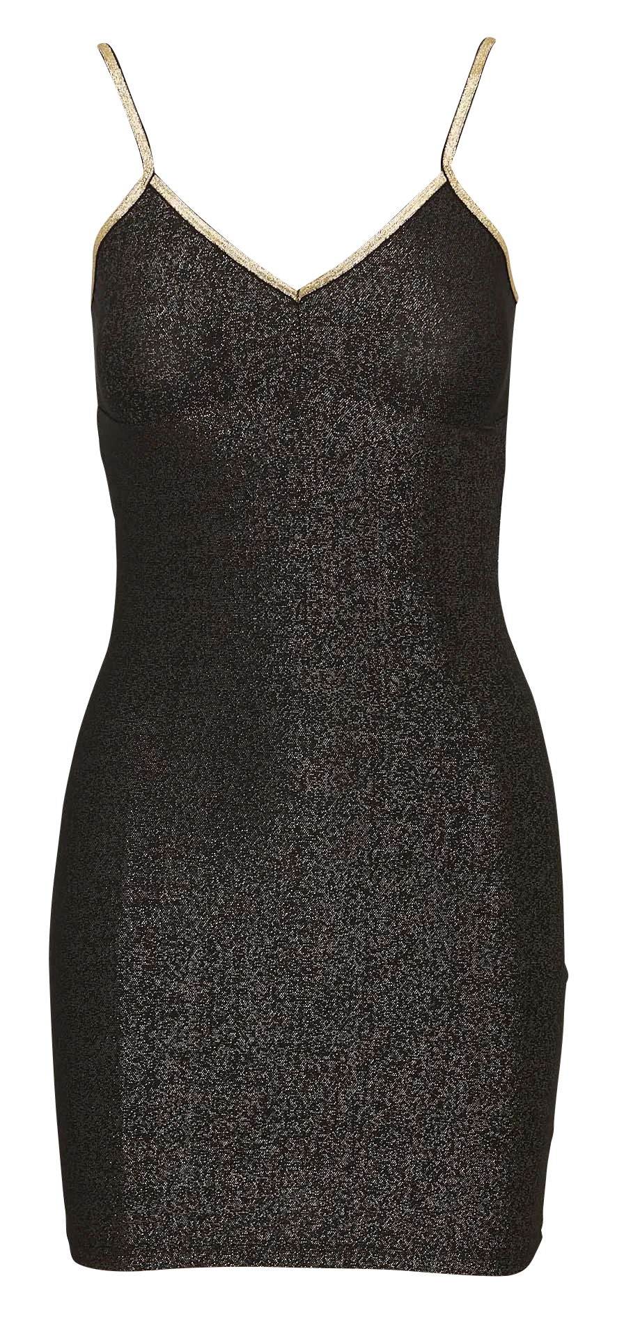 Nuisette ajustée à paillettes Noir GEORGIA