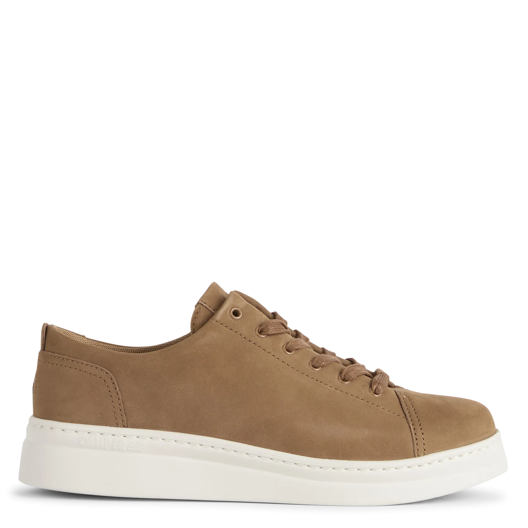 Baskets basses en cuir Marron RUNNER UP