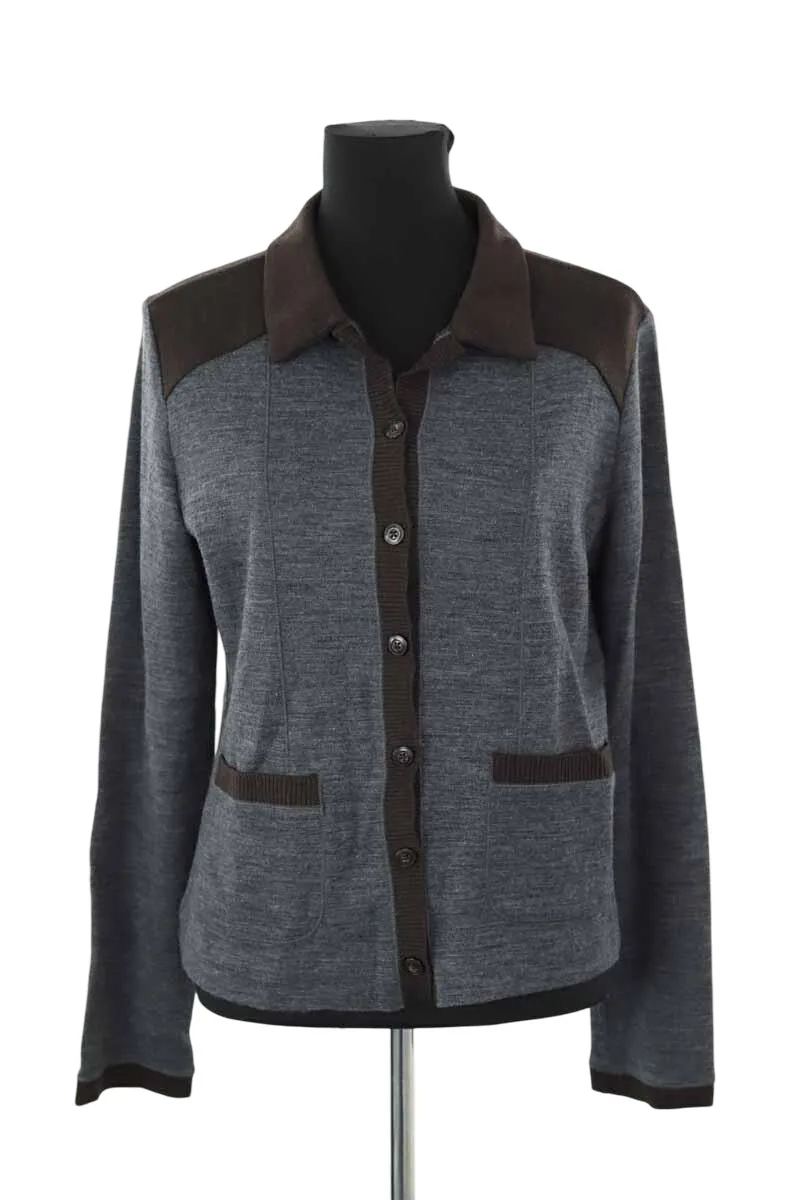 Cardigan en laine Gris