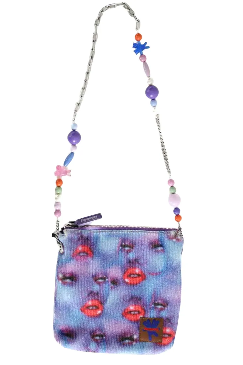 Mini sac en coton Bleu